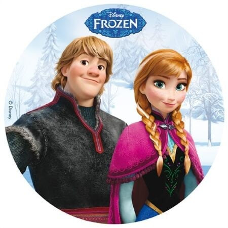 Décoration Comestible Reine Des Neiges Pour Gâteau - Disque En Azyme Imprimé, Diamètre 20 Cm