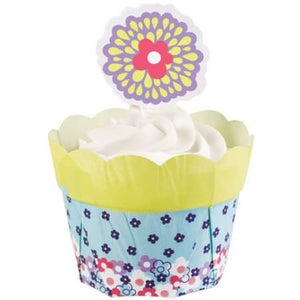 Kit pour cupcakes pot de fleurs