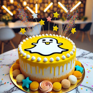 Gâteau d'anniversaire Snapchat