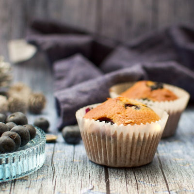 Un classique des bed and breakfast américain. Ce muffin aux myrtilles est moelleux et parfumé.