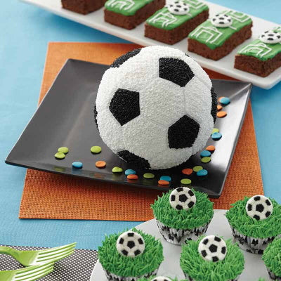 Décoration de gâteau de ballon de Football, Cupcake d'anniversaire