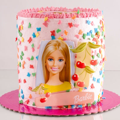 Décoration de gâteau Barbie
