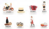 Lot de 8 fèves Épiphanie Guinguette – Collection complète pour galette des rois