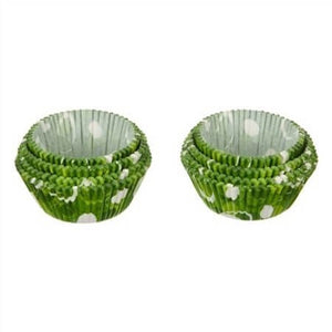 25 caissettes vertes pour cupcakes et muffins