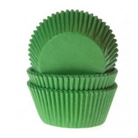 20 caissettes vertes pour muffins et cupcakes