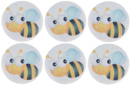 6 disques cupcake abeilles