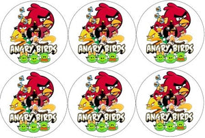 6 disques cupcake angry birds