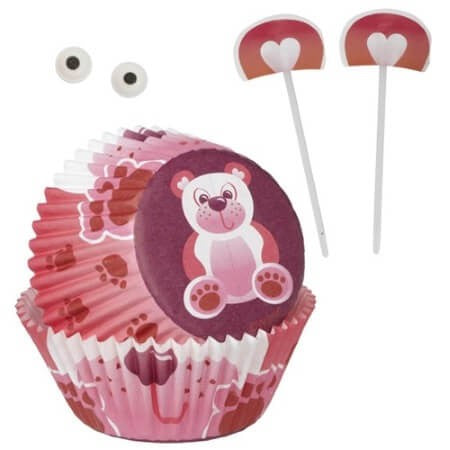 Kit pour réaliser des cupcakes nounours