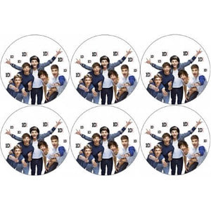 6 disques cupcake one direction