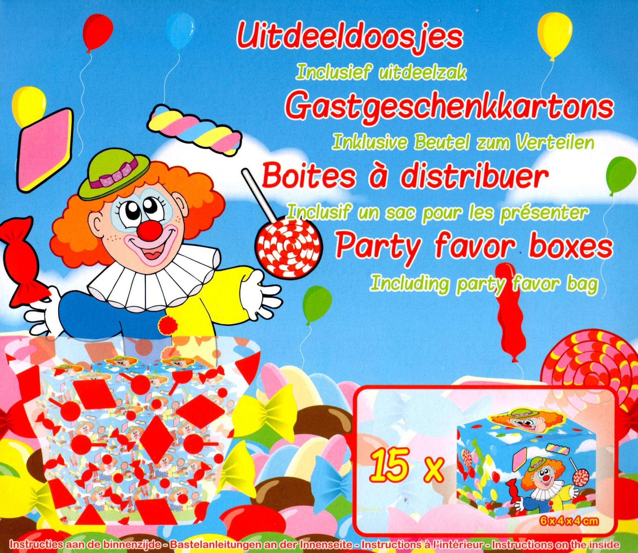 15 boîtes pour offrir bonbons et surprises pour un anniversaire