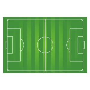 Disque en azyme terrain de foot pour anniversaire football