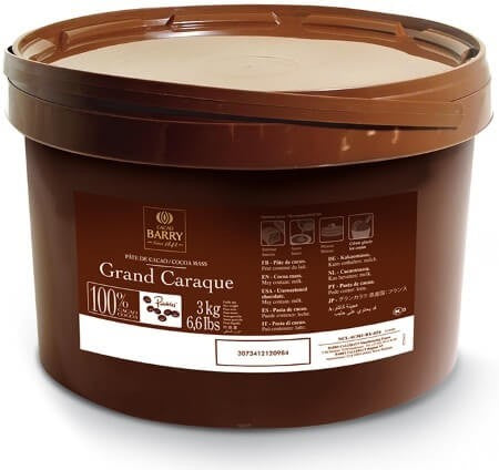 chocolat 100% cacao barry callebaut grand caraque