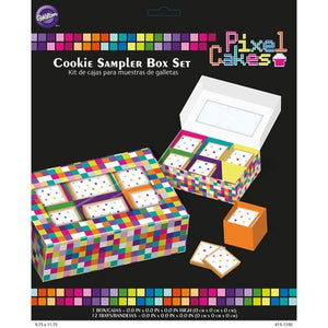 Boîte à biscuits motifs pixels
