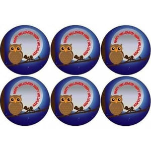 6 disques cupcake Hibou