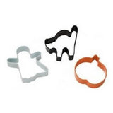 3 emporte pièces wilton pour Halloween fantôme, citrouille et chat noir
