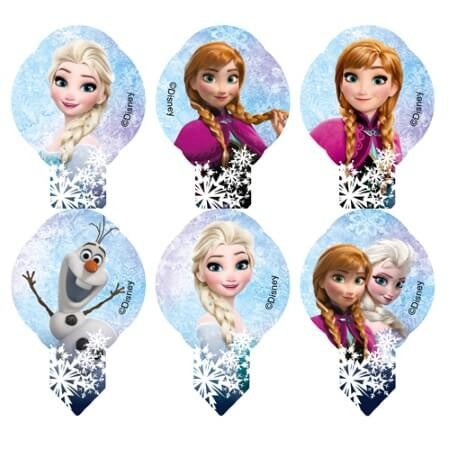 6 disques comestibles en azyme La Reine des Neiges à 1€ – Miss Popcake