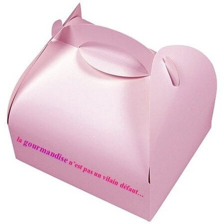 Papstar Lot De 20 Boîtes Pâtisserie Rose Avec Poignée – 20x13x9 Cm, Carton 350 G/m², Idéal Gâteaux & Anniversaires
