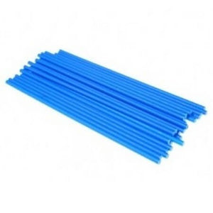 20 bâtons de sucette de couleur bleue