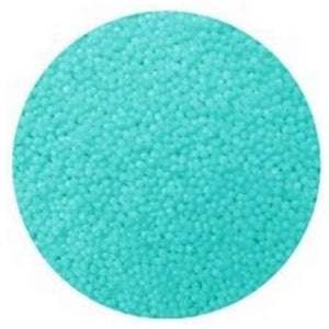 billes turquoise en sucre pour décoration de gâteau