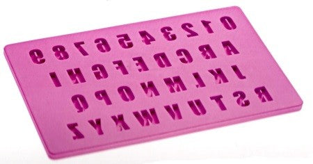 Moule à pâte à sucre alphabet