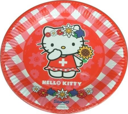 8 assiettes décorées Hello Kitty
