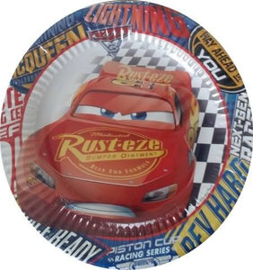 15 assiettes Cars en carton pour les anniversaires