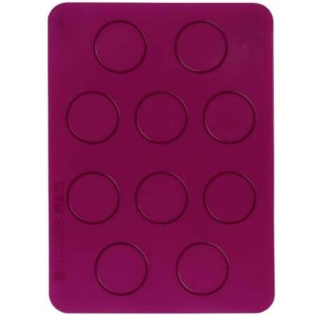 Plaque macarons pro en silicone (70 empreintes) 