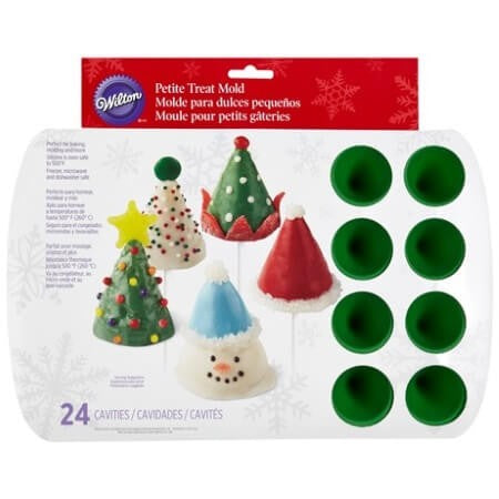 Moule Wilton 34x22cm pour faire 24 mini Sapins de Noël en 3D à