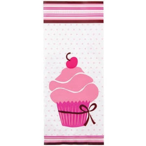 10 sachets alimentaires Wilton dans les tons roses motif cupcake à la cerise