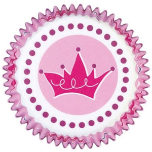25 caissettes motif couronnes de princesses pour muffins et cupcakes