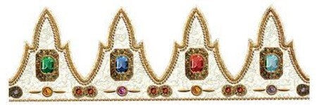 Couronne galette des rois avec des bijoux