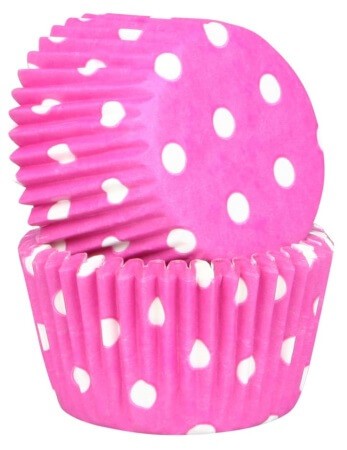 Boite de 15 caissettes cupcake rose