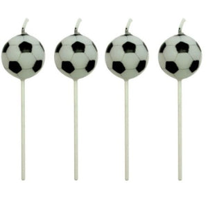 4 bougies ballons de foot