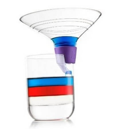 Verseur cocktail multicouches