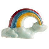 Fève galette des rois arc en ciel en céramique pour l'épiphanie