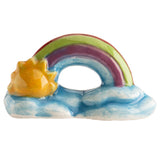 Fève galette des rois arc en ciel en céramique pour l'épiphanie