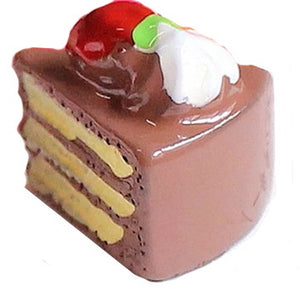Fève part de gâteau au chocolat pour galette des rois