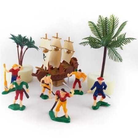 Kit décoration gâteau anniversaire pirates